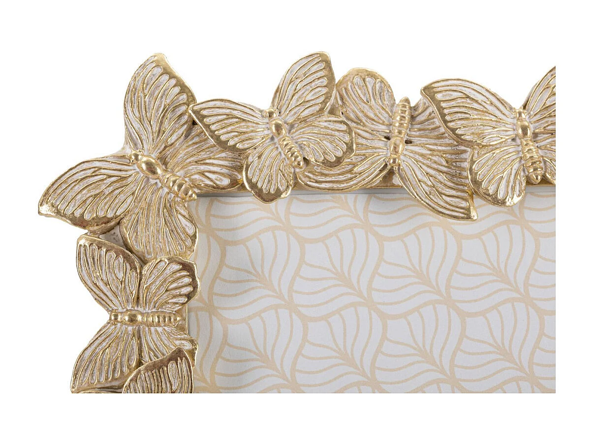 Cadre Photo Déco Papillon "Farfalle" 20x25cm Or