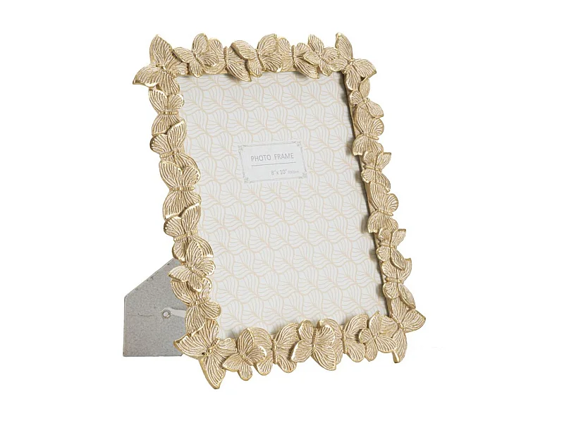 Cornice in resina dorata farfalle cm 27,5x2,6x32,5