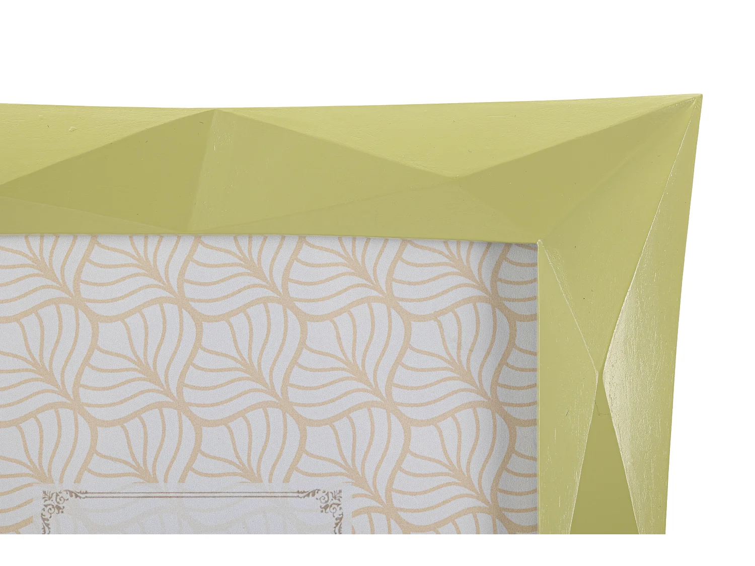 Cornice in resina verde cm 21,5x2,5x25,8