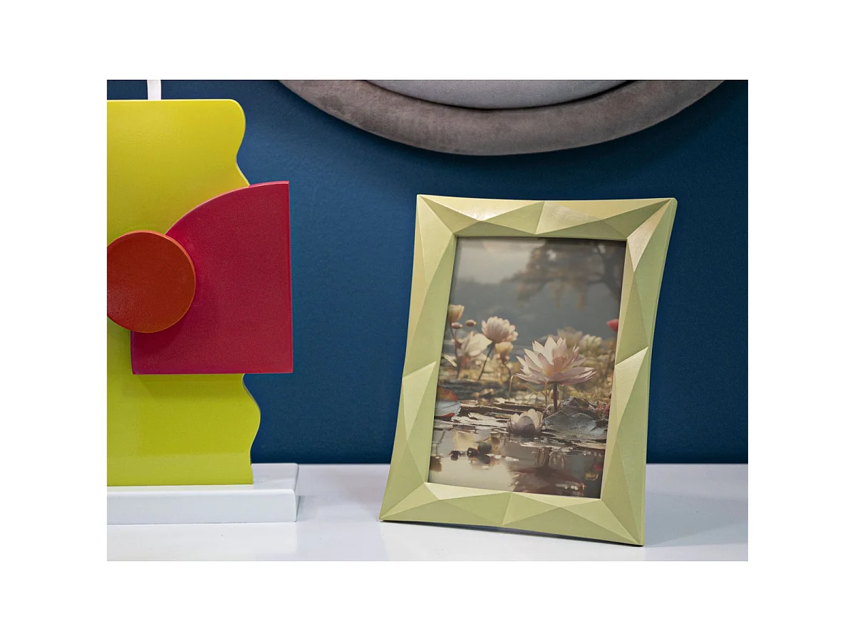 Bilderrahmen aus Kunstharz grün 21,5x2,5x25,8 cm
