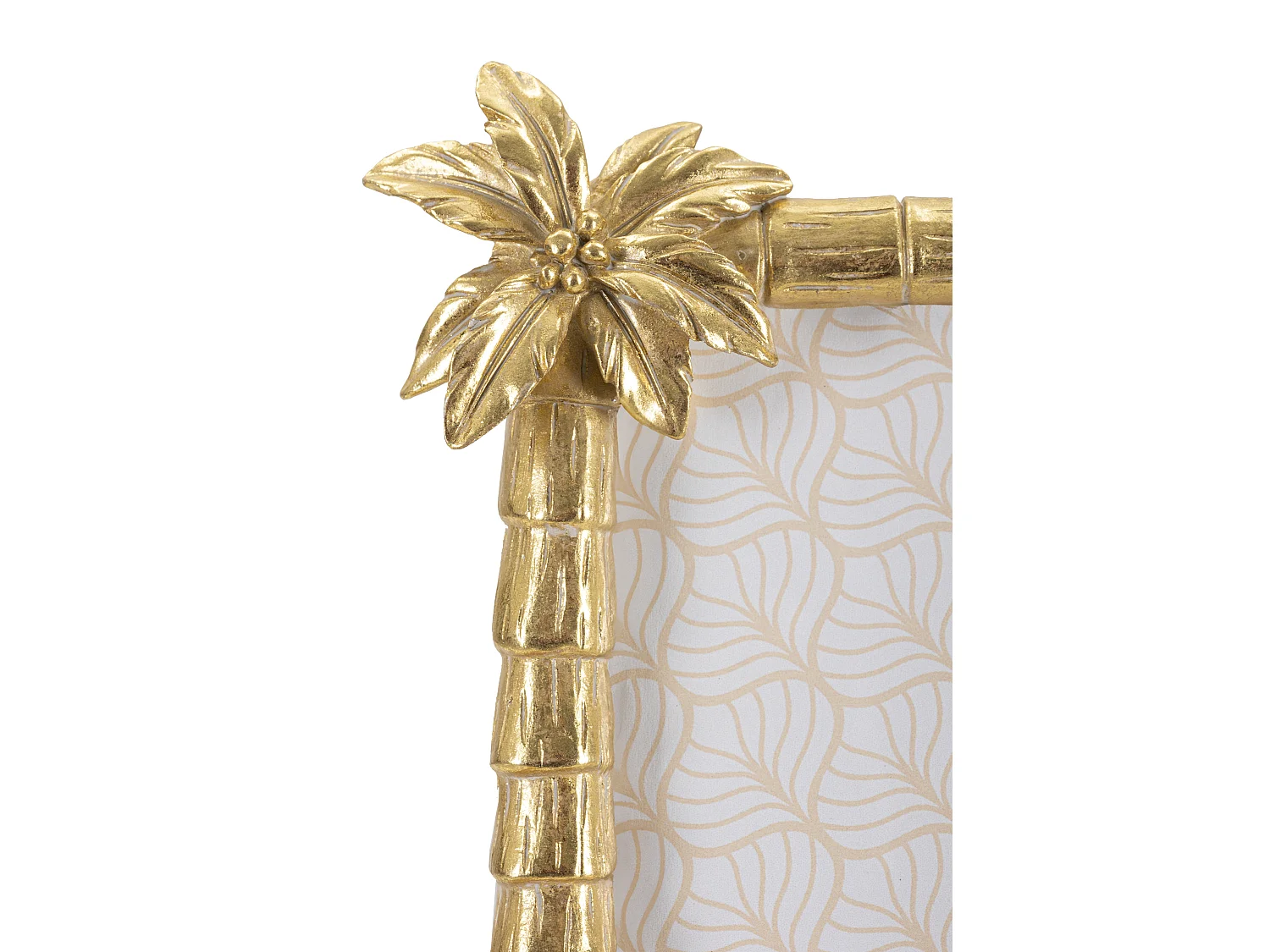 Cadre Photo Déco Palmier "Flamant Rose" 20x25cm Or