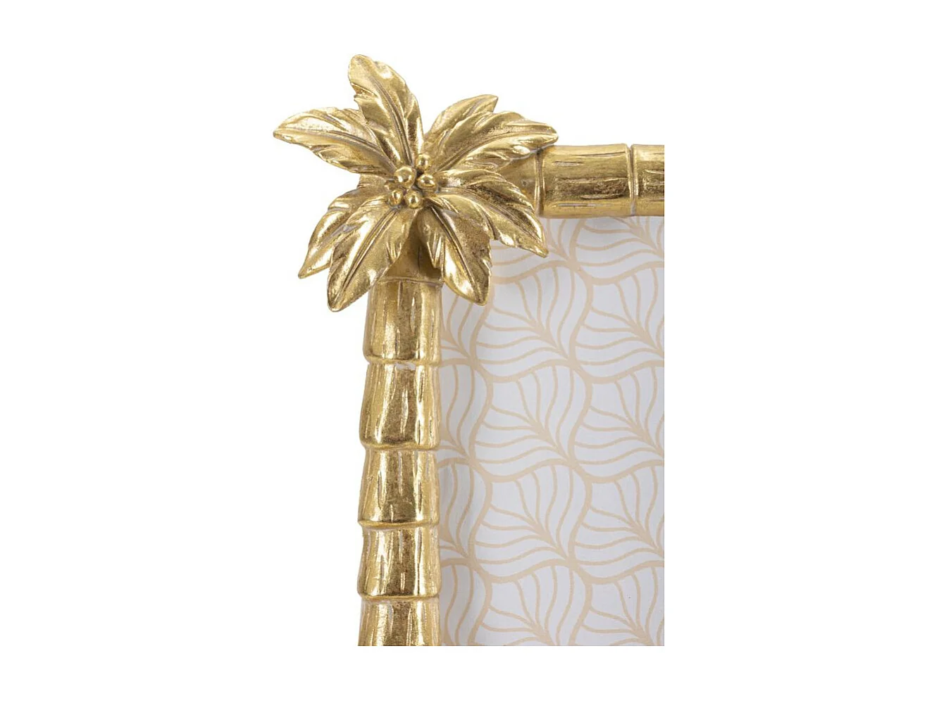 Cadre Photo Déco Palmier "Flamant Rose" 20x25cm Or