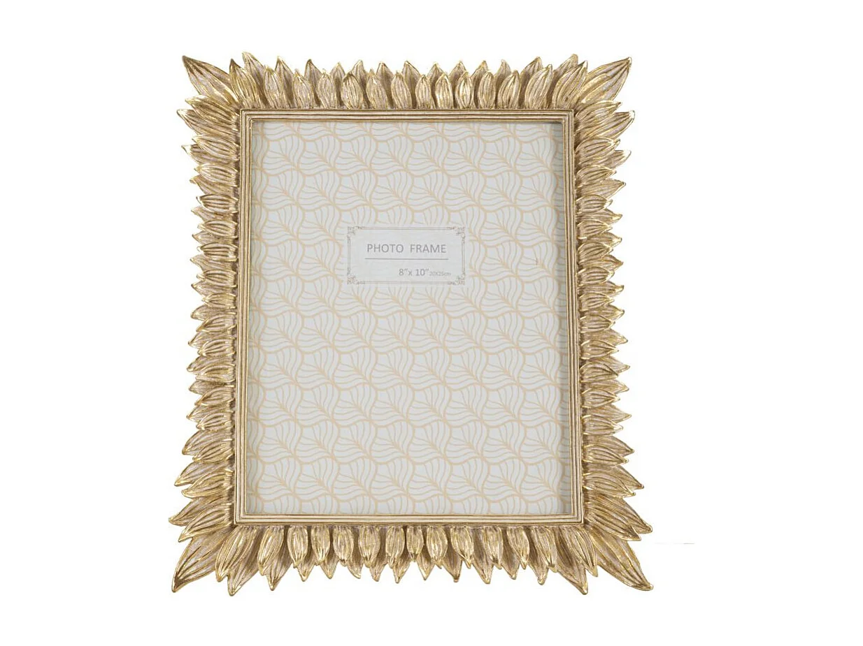 Gouden harslijst met bloemblaadjes 28,4x2x33,5 cm