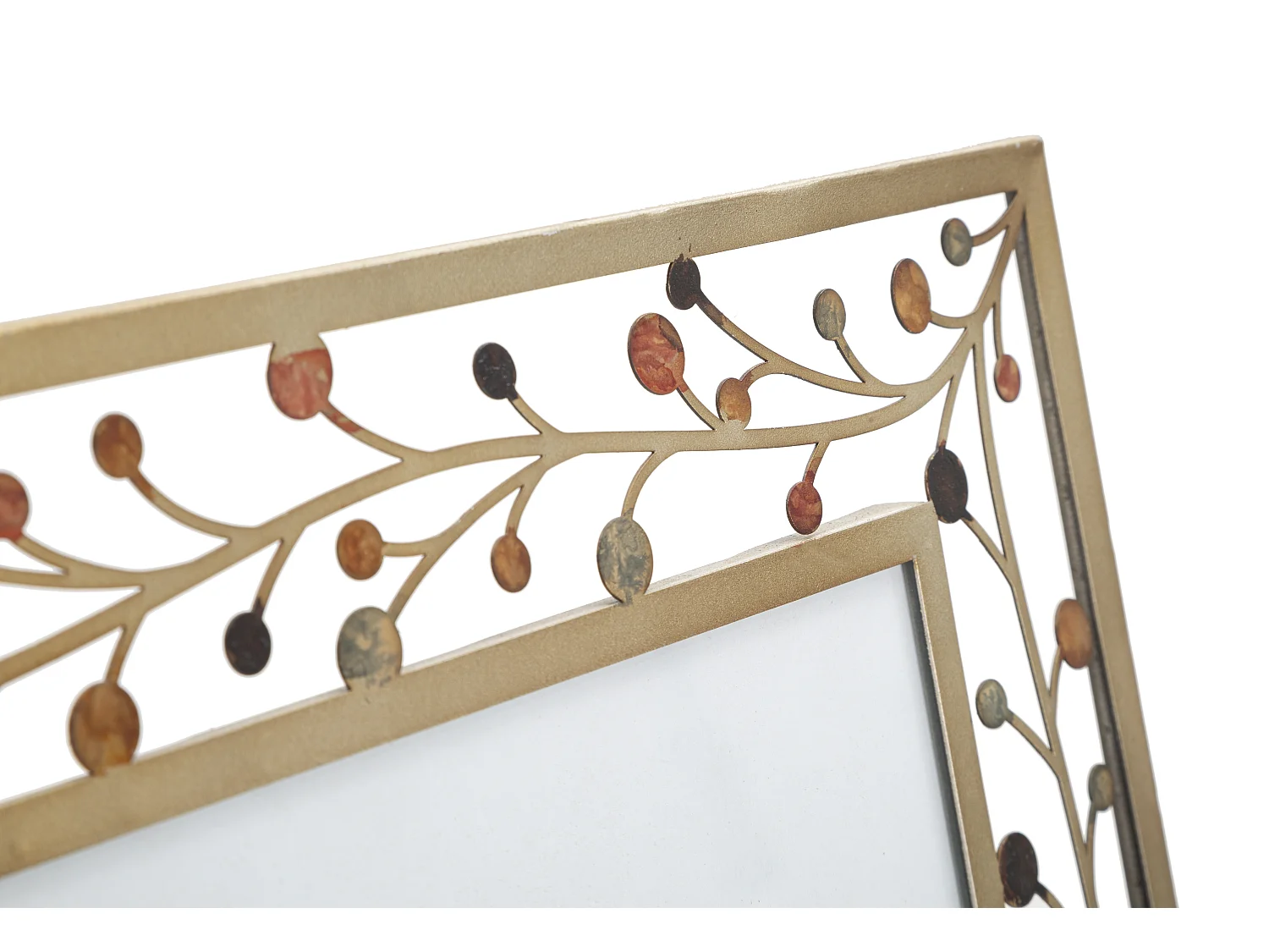 Cornice in ferro dorata cm 32,5x1,9x36,2