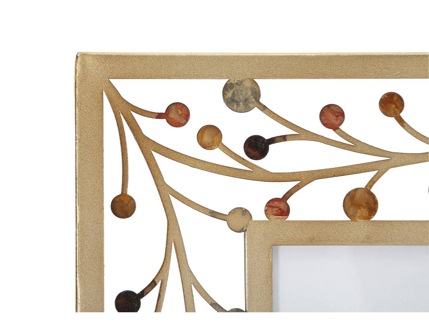 Cornice in ferro dorata cm 32,5x1,9x36,2