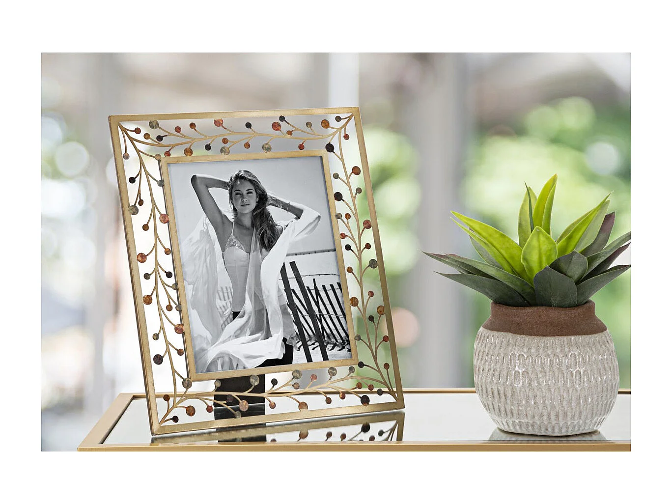 Cadre Photo Déco Brindilles "Bixy" 20x25cm Multicolore