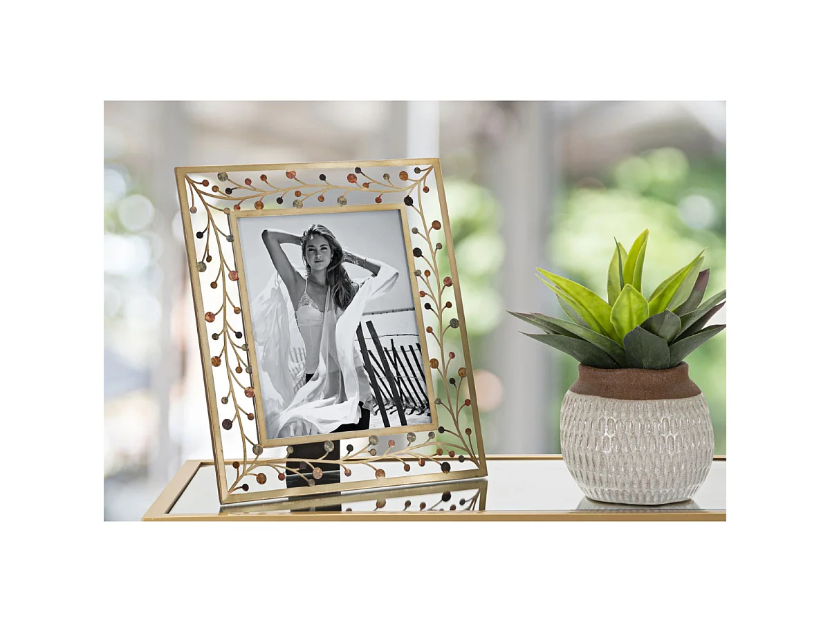 Verguld ijzeren frame 32,5x1,9x36,2 cm