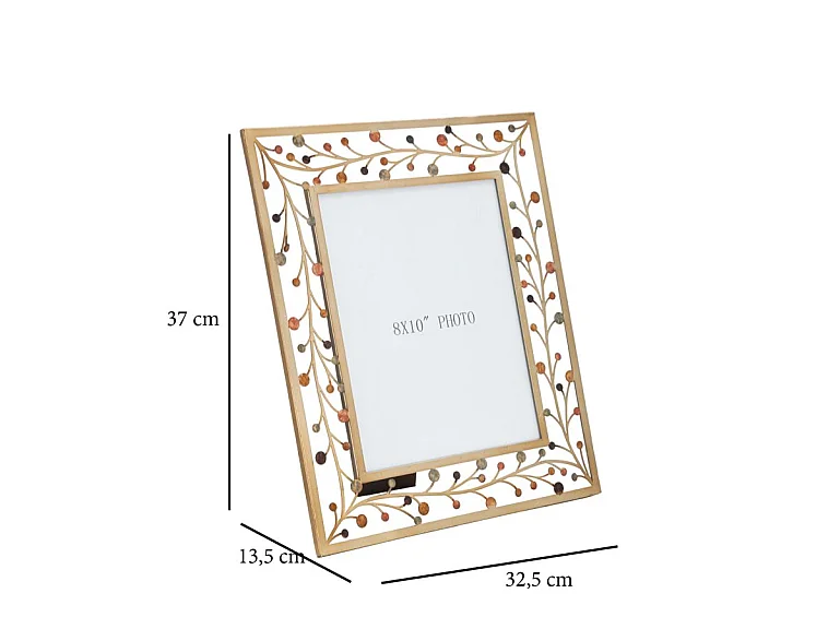 Verguld ijzeren frame 32,5x1,9x36,2 cm
