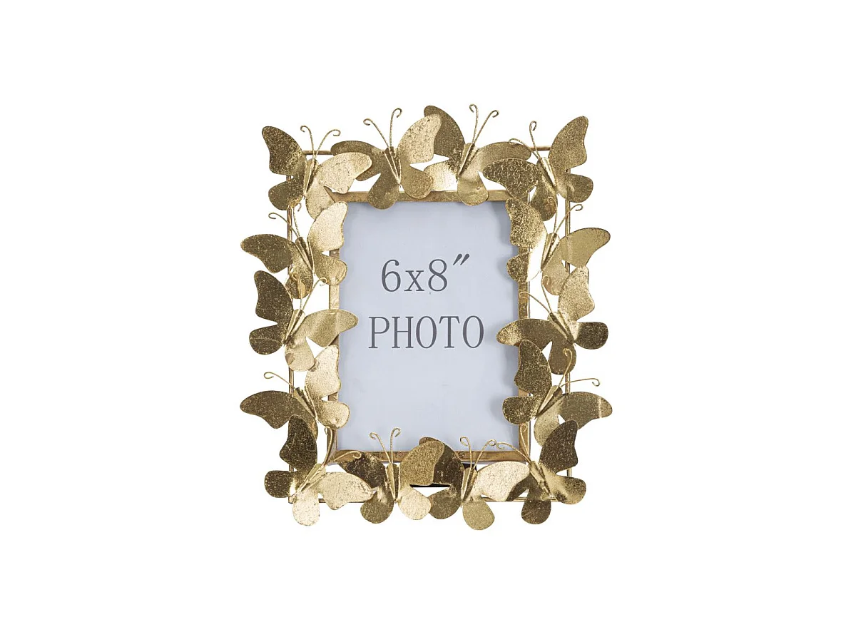 Bilderrahmen aus Metall goldfarben 28x11,5x30,5 cm