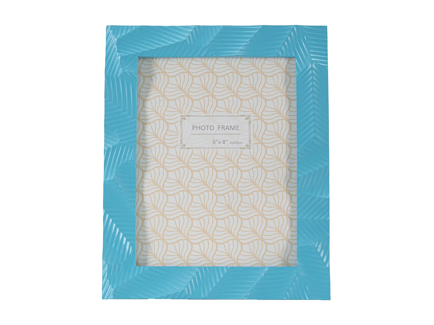 Cadre Photo Déco en Résine "Light" 15x20cm Bleu Clair