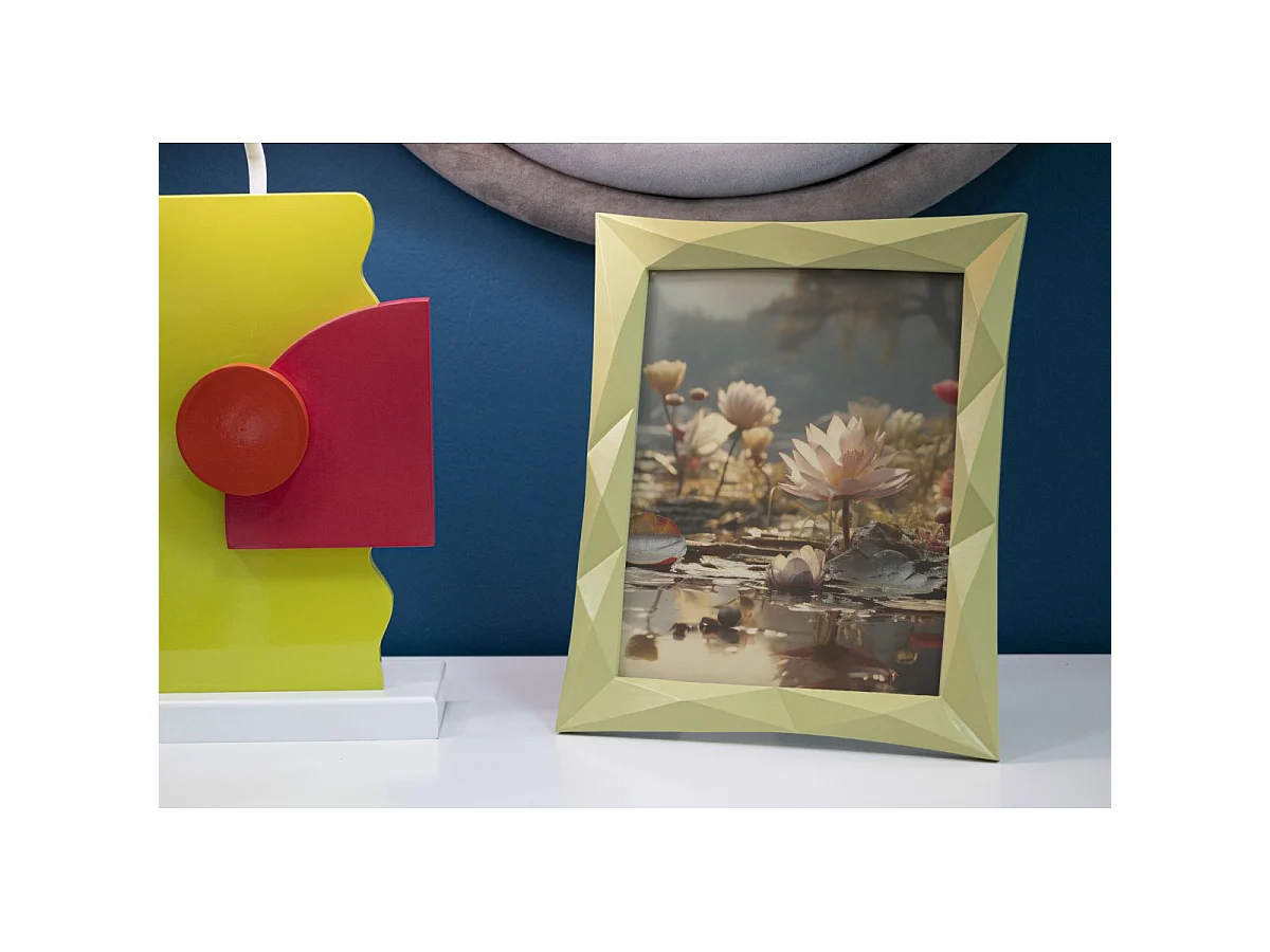 Bilderrahmen aus Kunstharz grün 26,8x2,5x31,5 cm