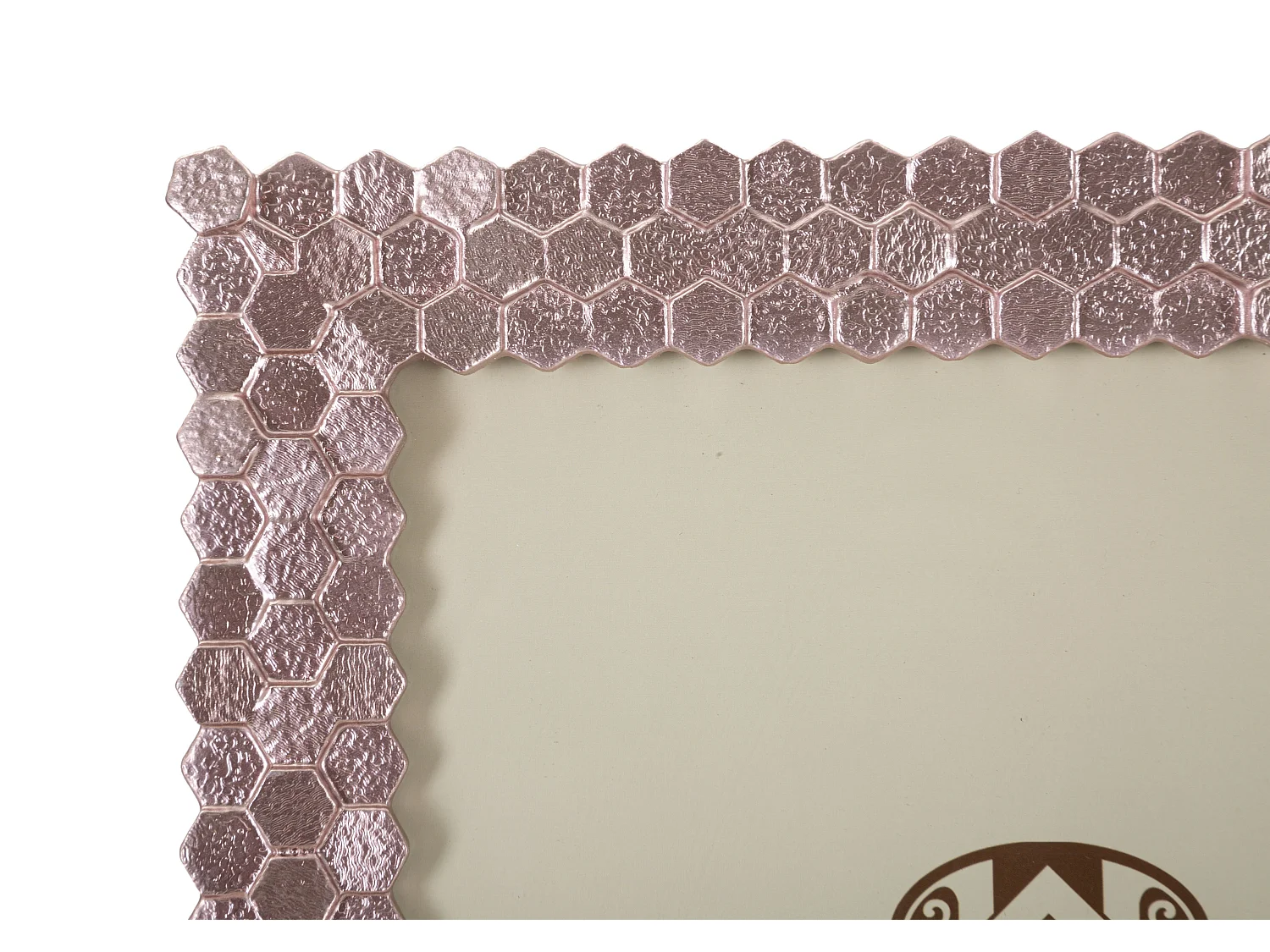 Cornice in resina rosa cm 25,7x1,9x30,7