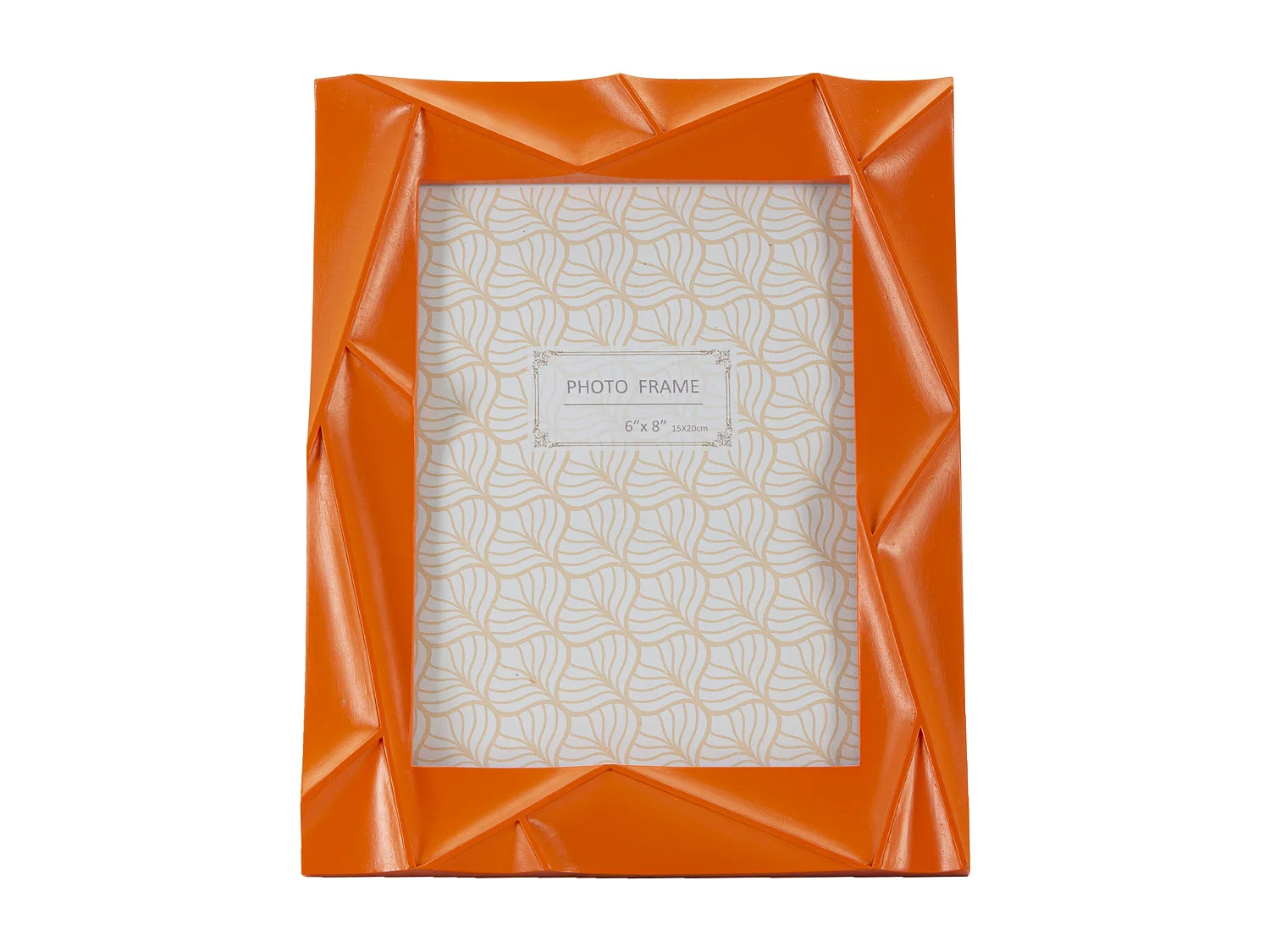 Cadre Photo Déco en Résine "Orangy" 15x20cm Orange