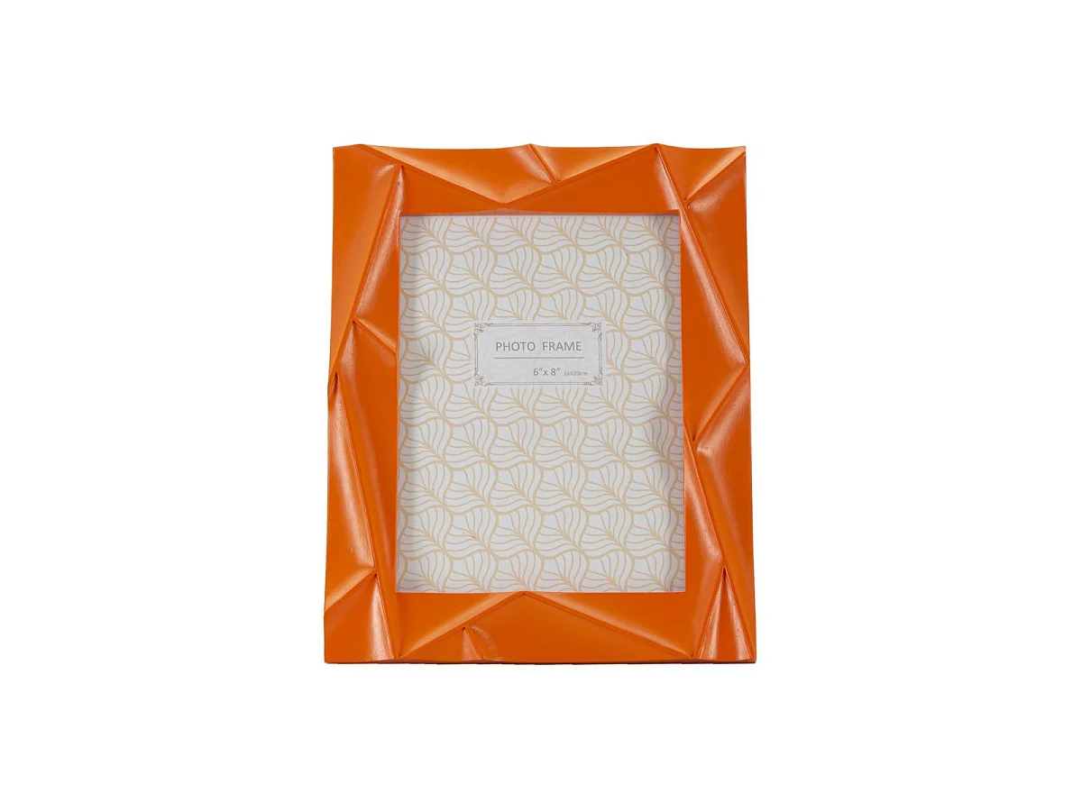 Bilderrahmen aus Kunstharz orange 20,8x2x26 cm