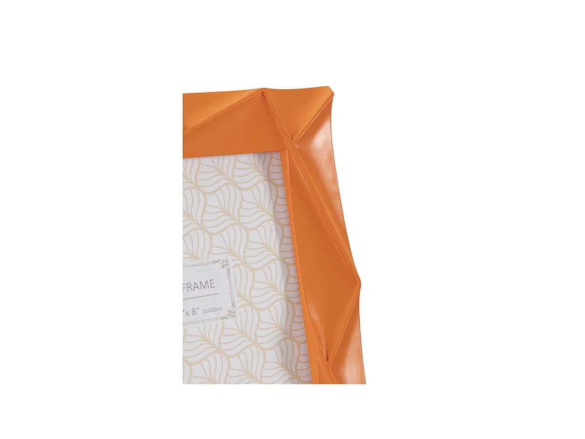 Bilderrahmen aus Kunstharz orange 20,8x2x26 cm