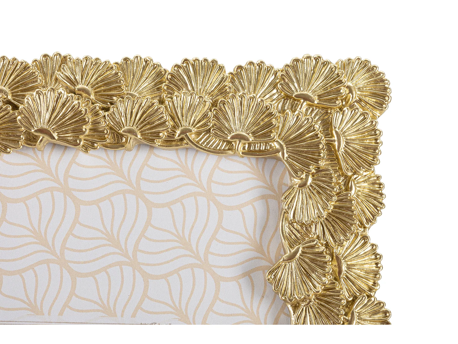 Cornice in resina dorata con foglioline cm 20,2x1,8x25