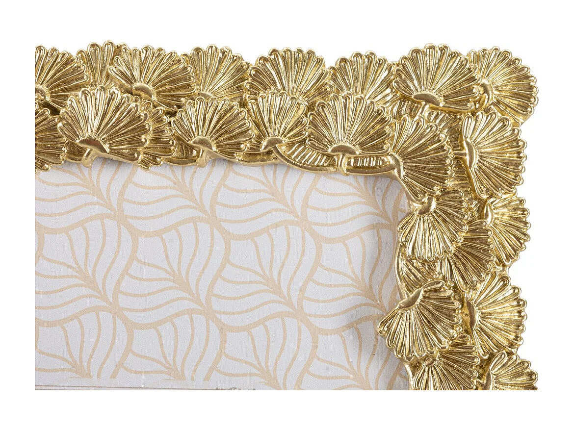 Cadre Photo Déco Feuille "Tame" 15x20cm Or