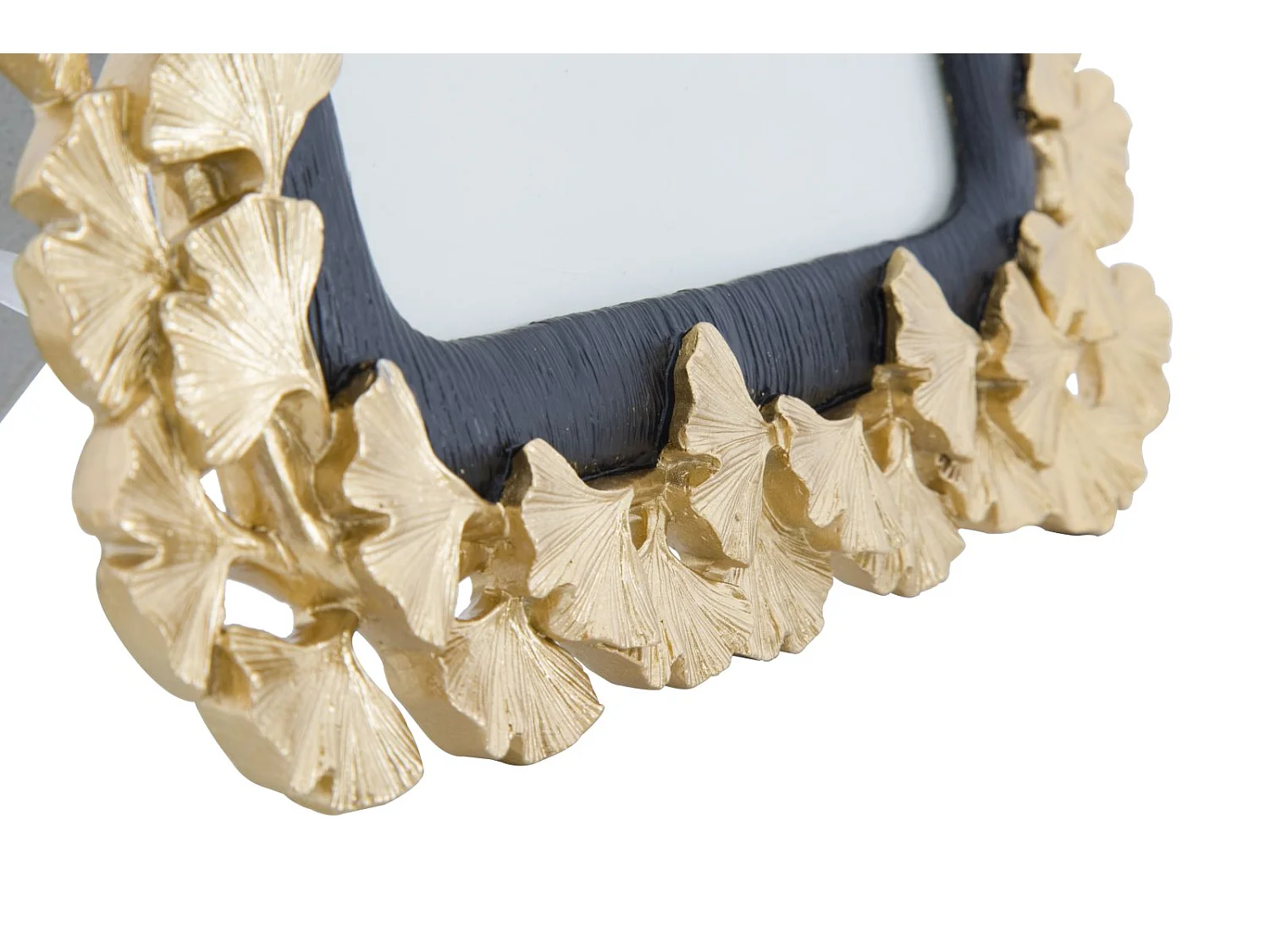 Cornice in resina nera e dorata cm 24,5x2x29