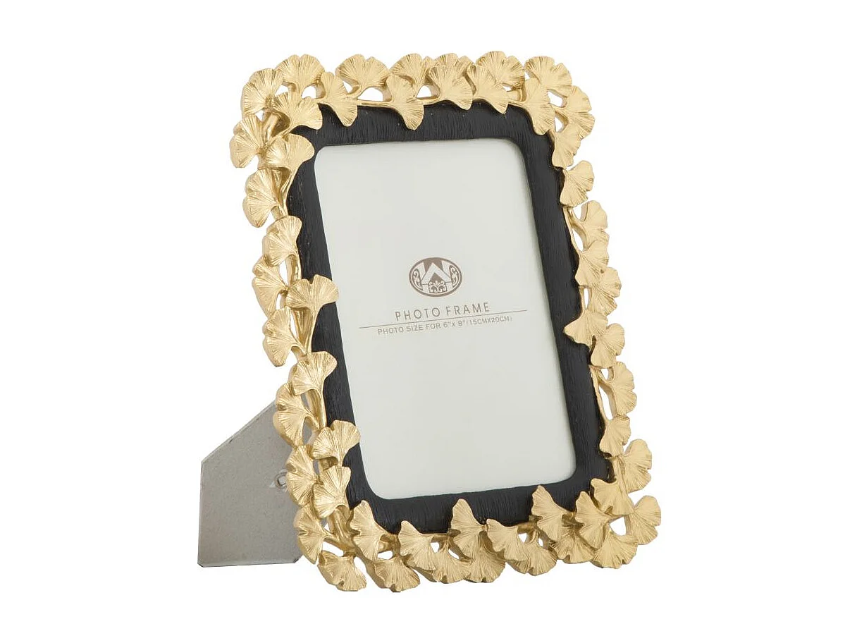 Cadre Photo Déco Floral "Glam Gink" 15x20cm Or