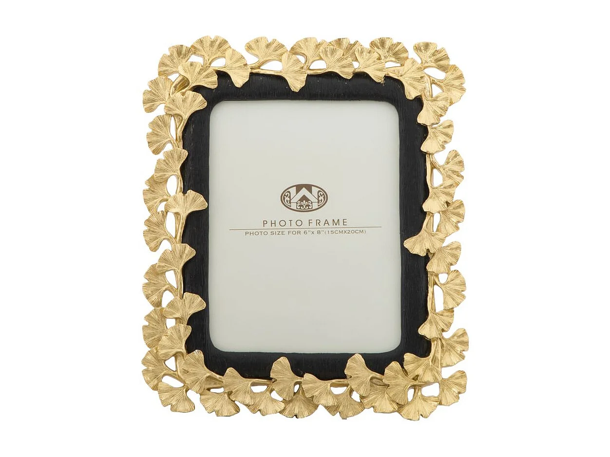 Cadre Photo Déco Floral "Glam Gink" 15x20cm Or