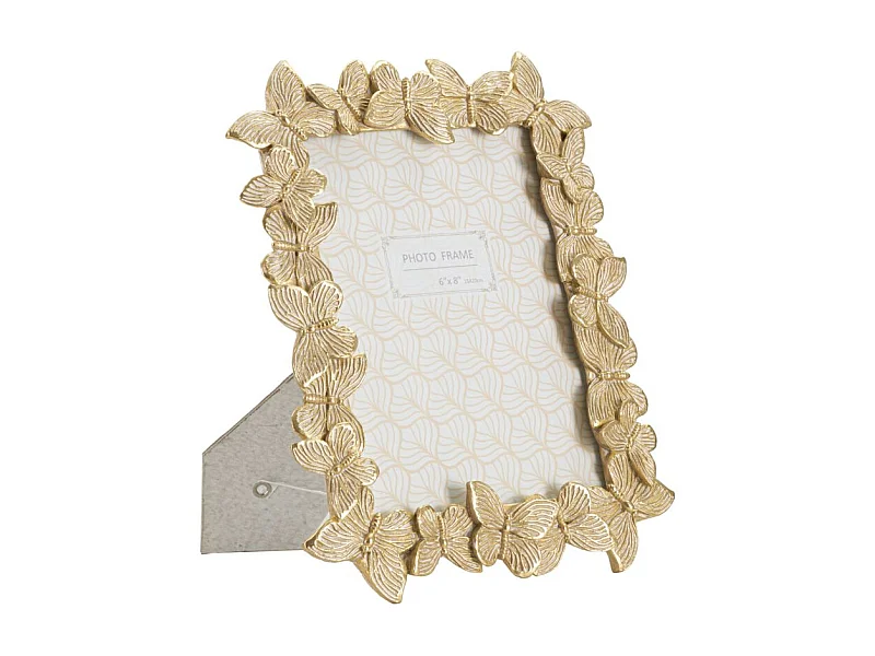 Cornice in resina dorata farfalle cm 22,3x2,3x27,8