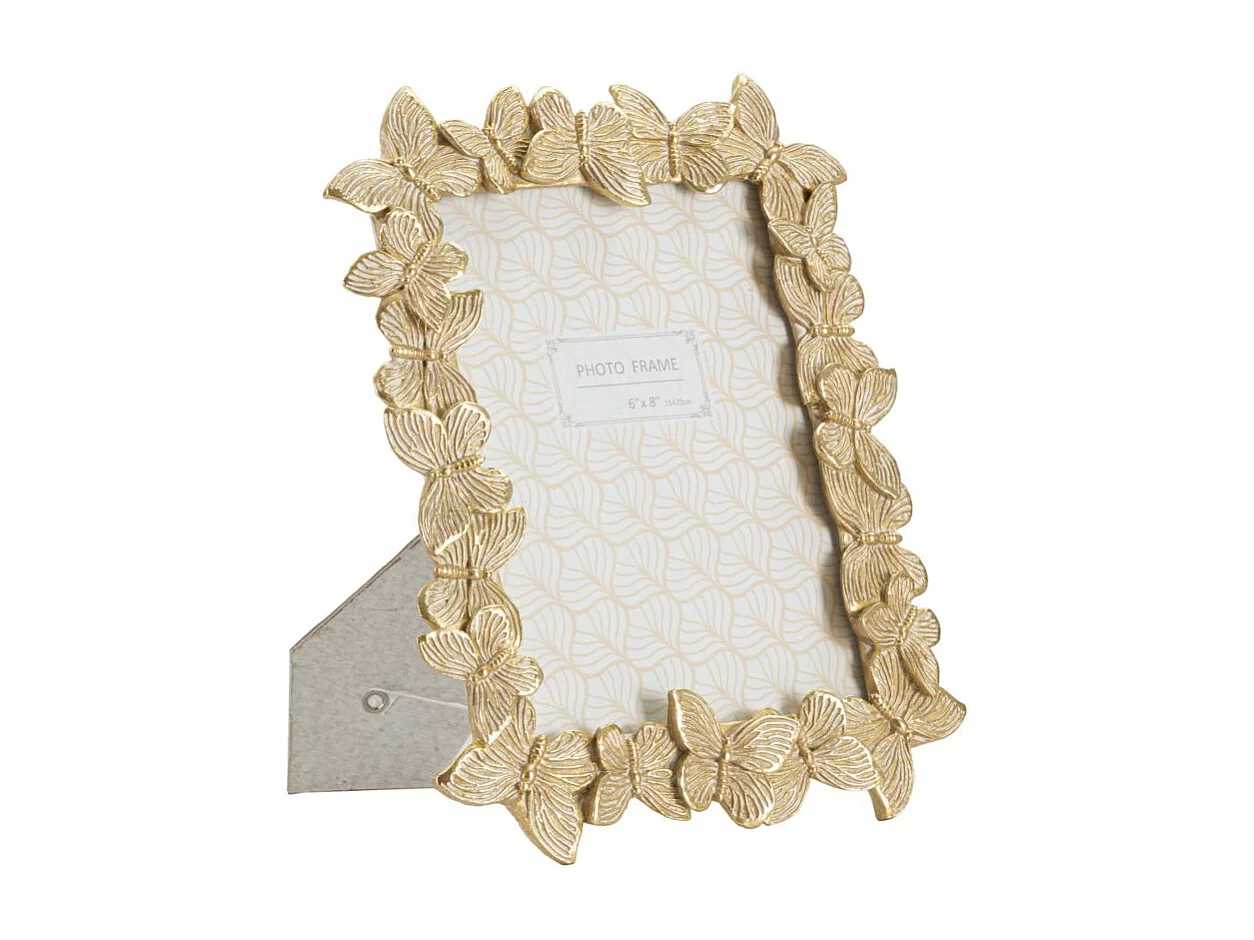 Cornice in resina dorata farfalle cm 22,3x2,3x27,8