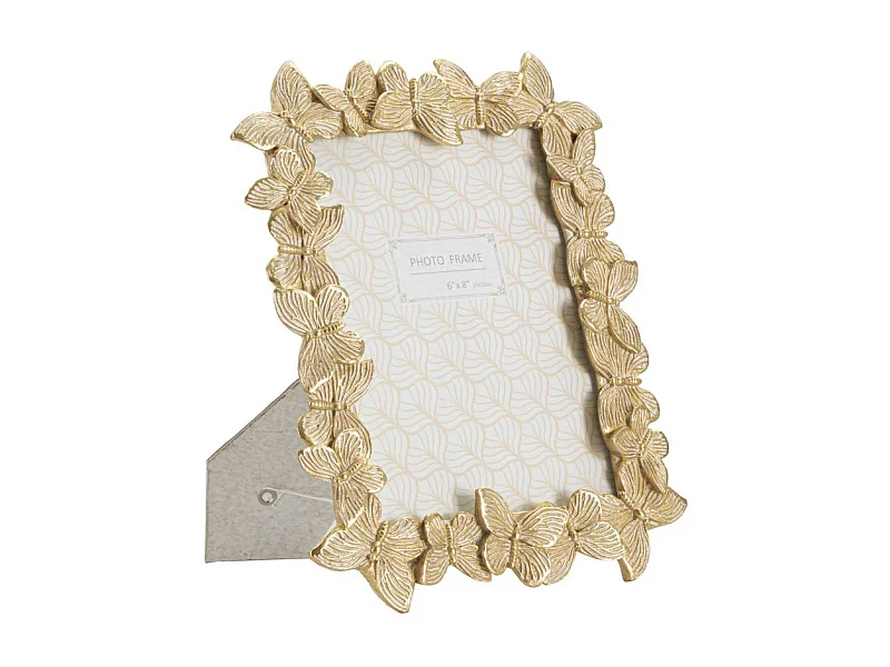 Cadre Photo Déco Papillons "Farfalle" 15x20cm Or