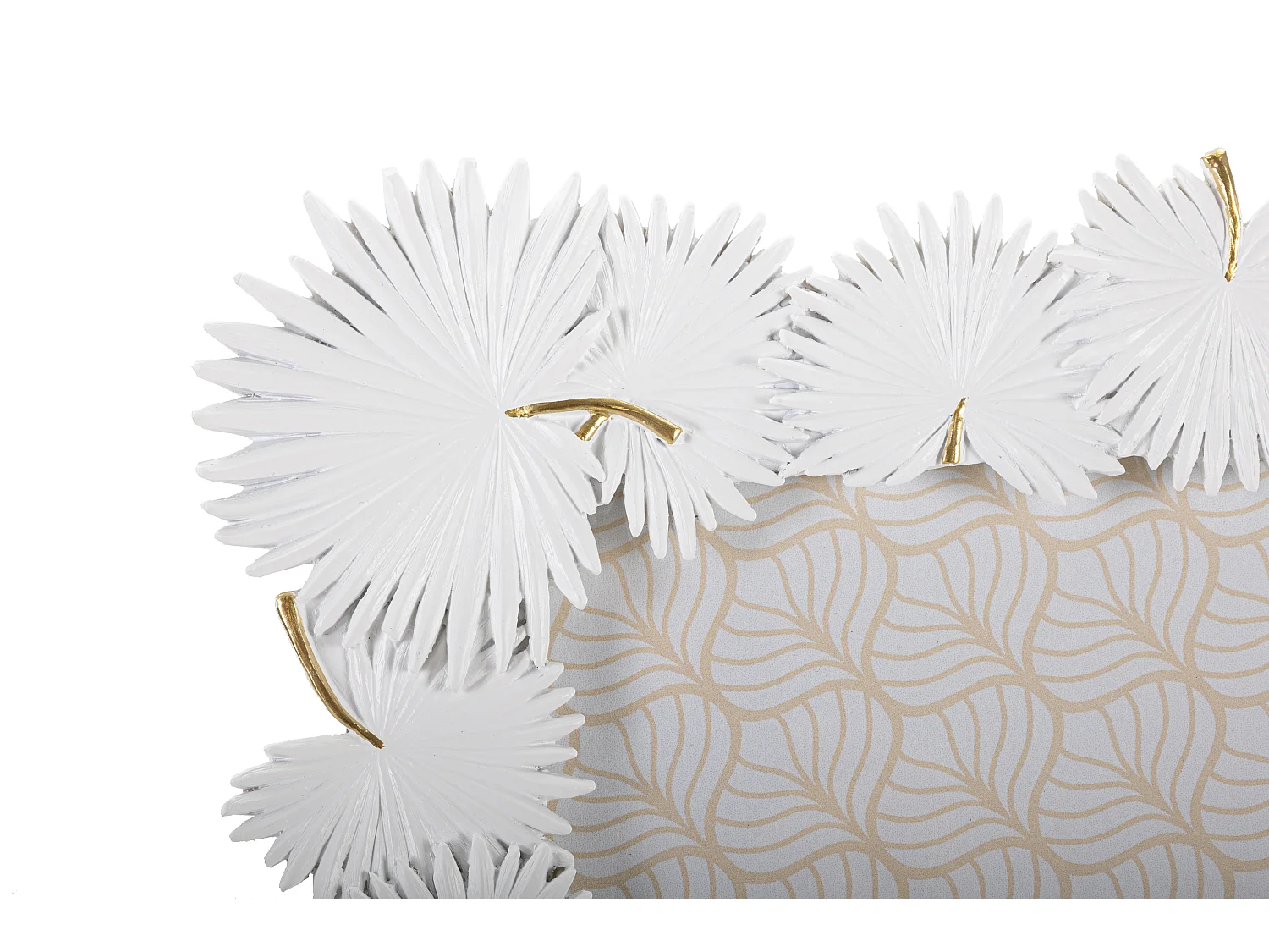 Cadre Photo Déco "Feuilles de Palmier" 20x25cm Blanc