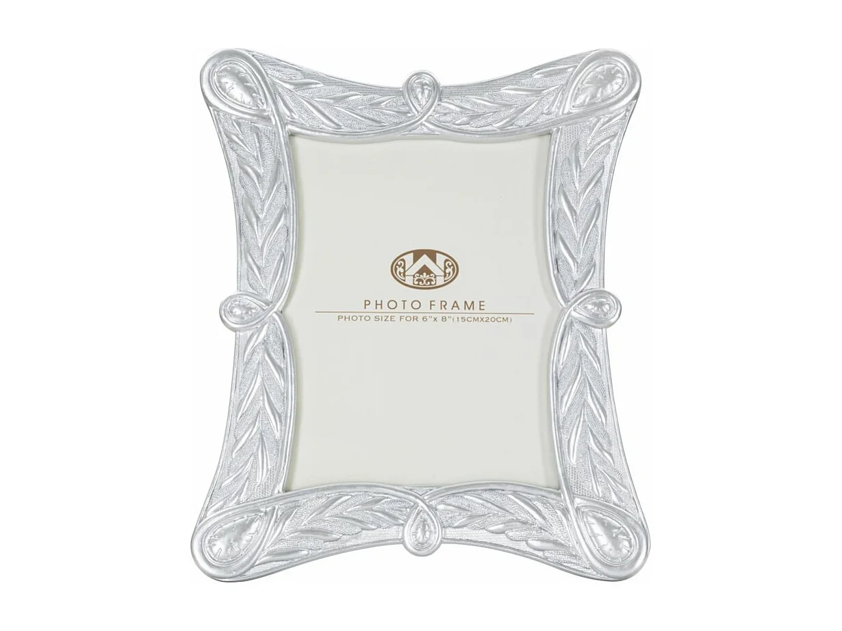 Cornice in resina argentata cm 23,3x2x28,2