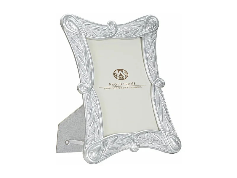 Cornice in resina argentata cm 23,3x2x28,2