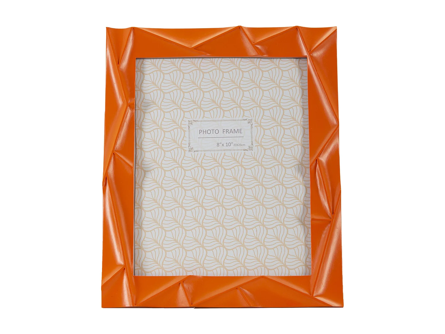 Cadre Photo Déco en Résine "Orangy" 20x25cm Orange