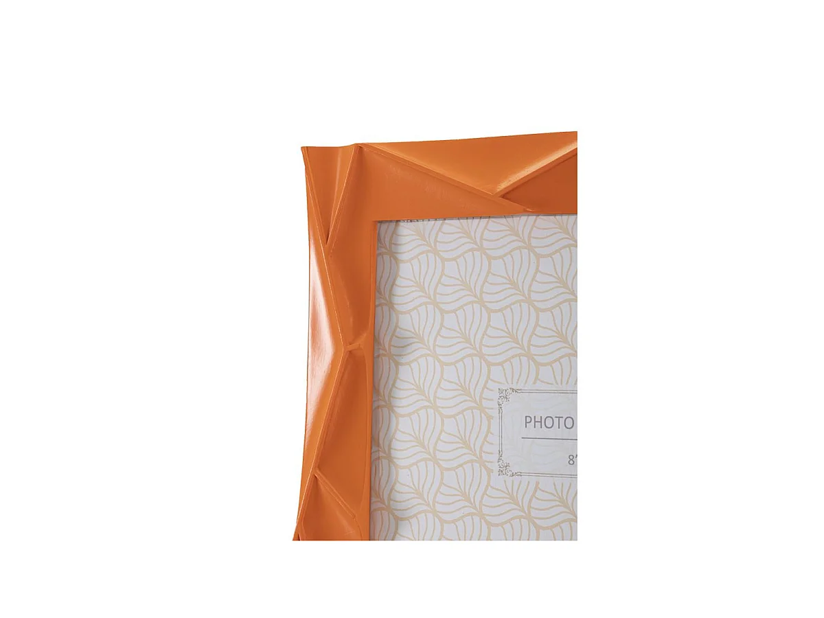 Bilderrahmen aus Kunstharz orange 25,8x2x31 cm