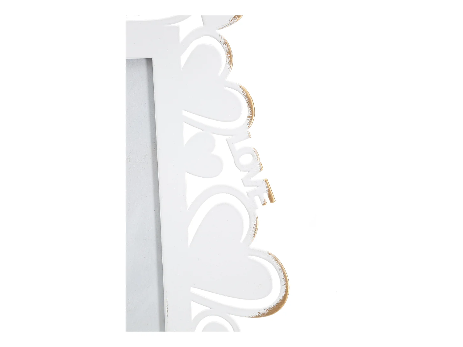 Cornice in metallo bianca cm 25x14,5x27,7