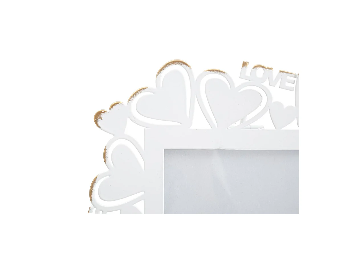 Witte metalen lijst 25x14,5x27,7 cm