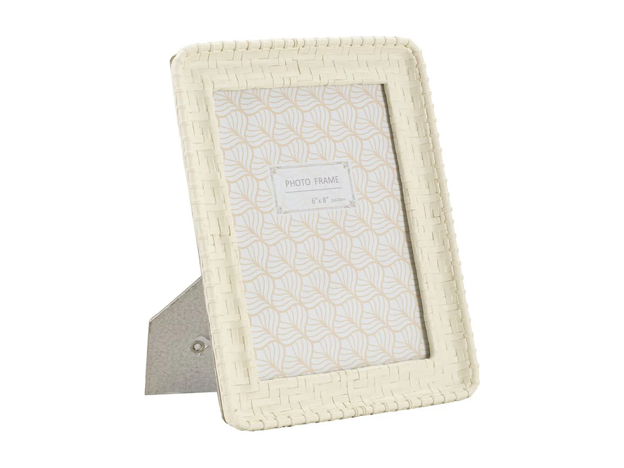 Cadre Photo Déco Bambou "Style" 15x20cm Crème