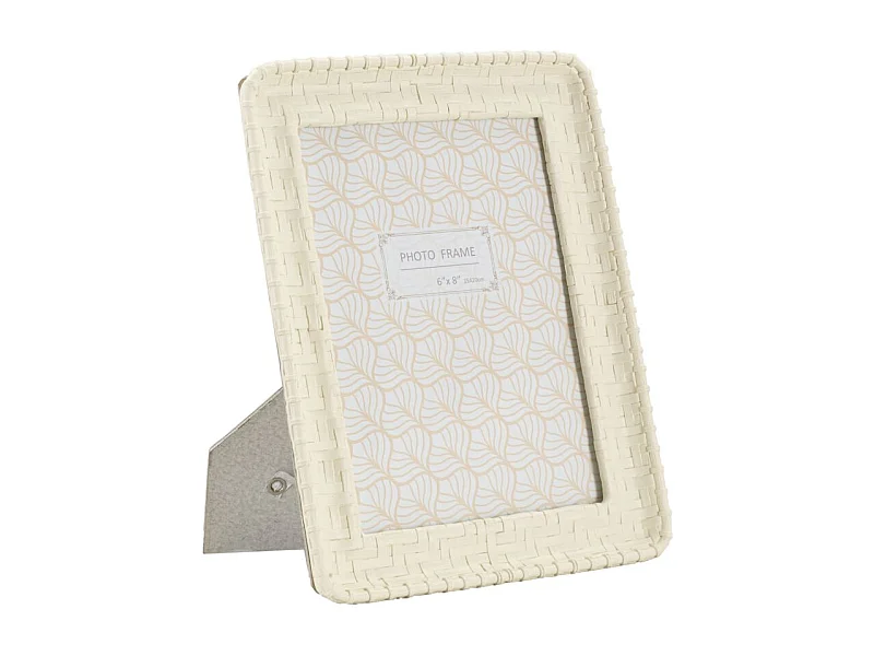 Cadre Photo Déco Bambou "Style" 15x20cm Crème