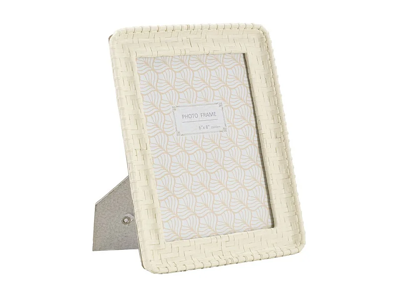 Cadre Photo Déco Bambou "Style" 15x20cm Crème