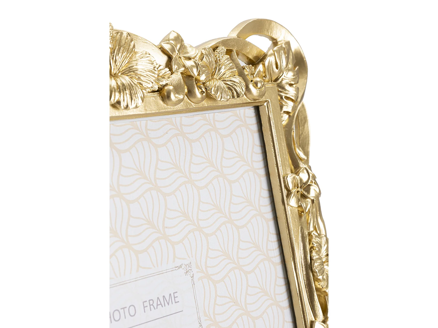 Cadre Photo Déco Fleurs "Flossy" 20x25cm Or