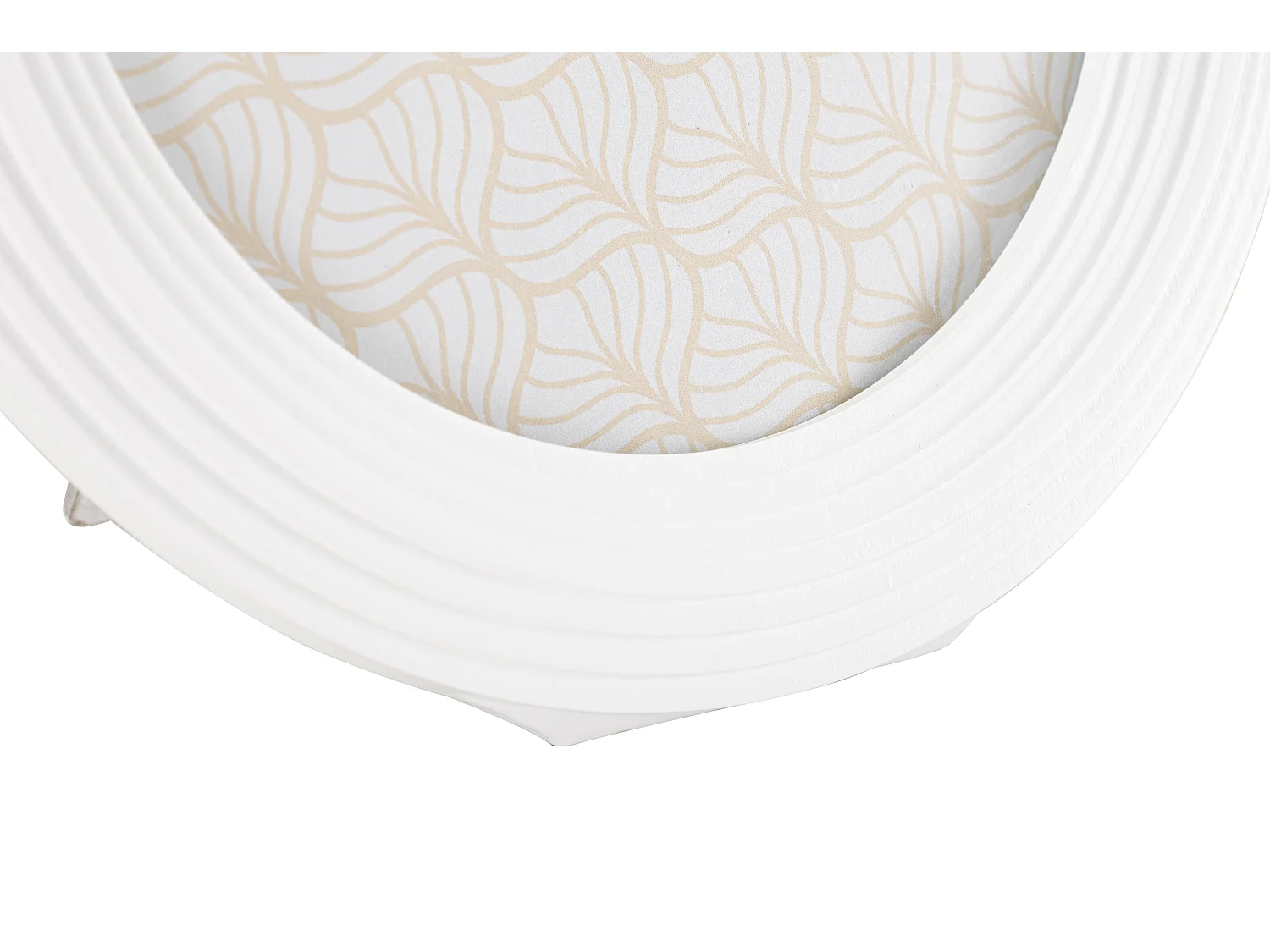 Cadre Photo Déco Linéaire "Ovally" 15x20cm Blanc