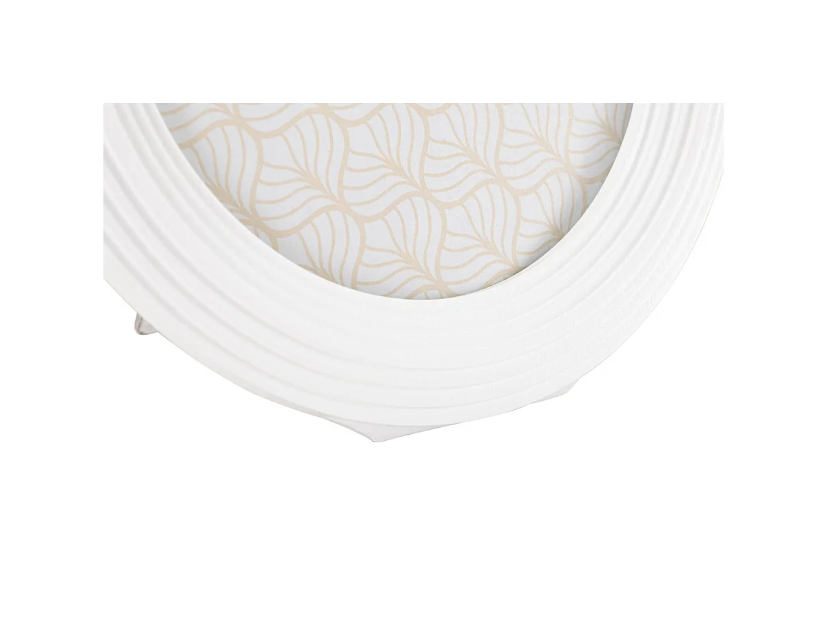 Cornice ovale in resina bianca cm 20x2x25