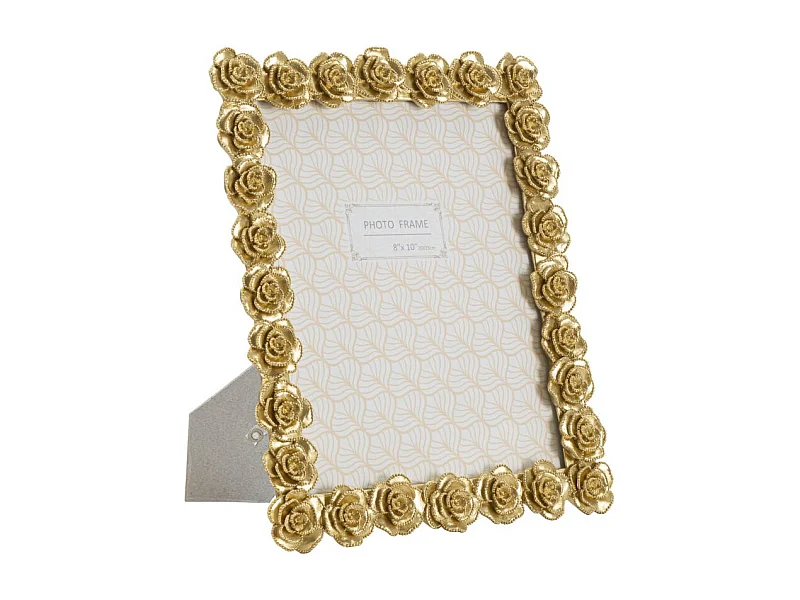 Gouden harslijst met rozen 25,5x2,5x31 cm