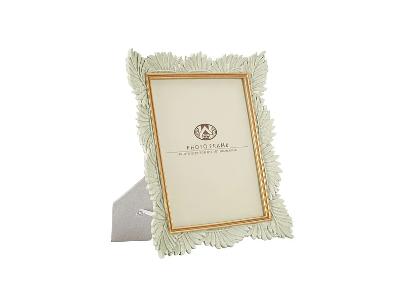 Cornice in resina beige e dorata cm 28,5x3x34