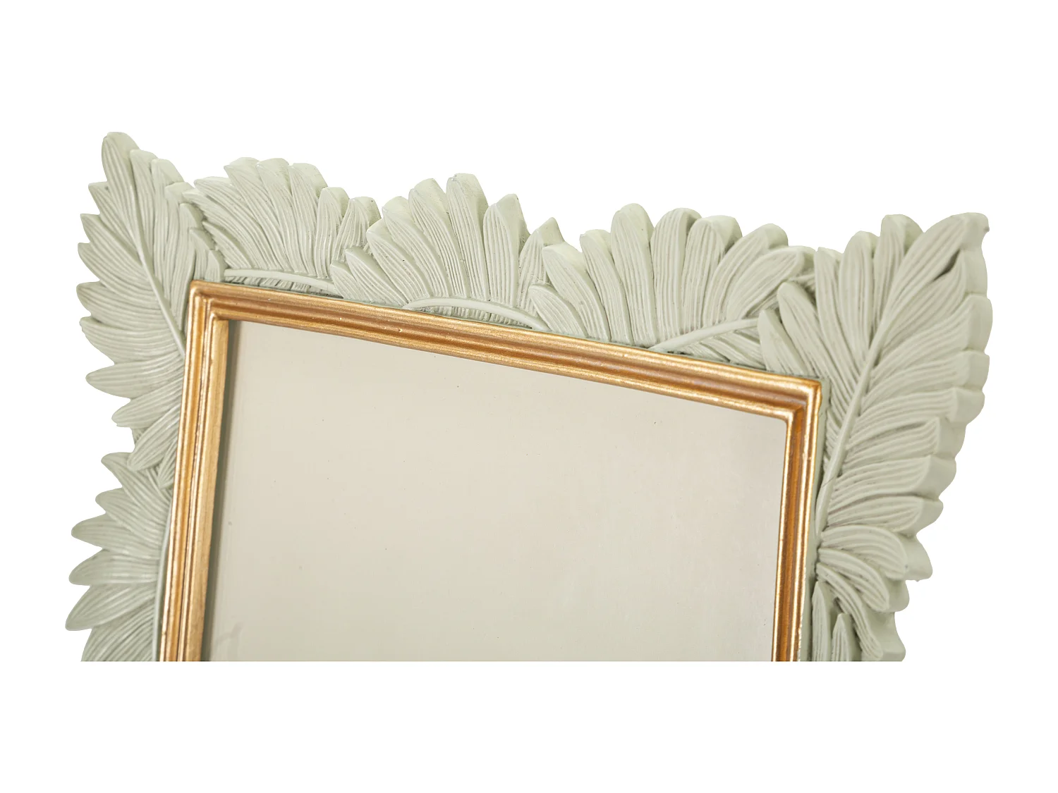 Cadre Photo Déco Feuilles "Pinty" 20x25cm Crème