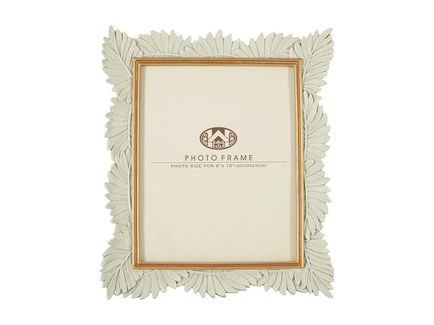 Cadre Photo Déco Feuilles "Pinty" 20x25cm Crème