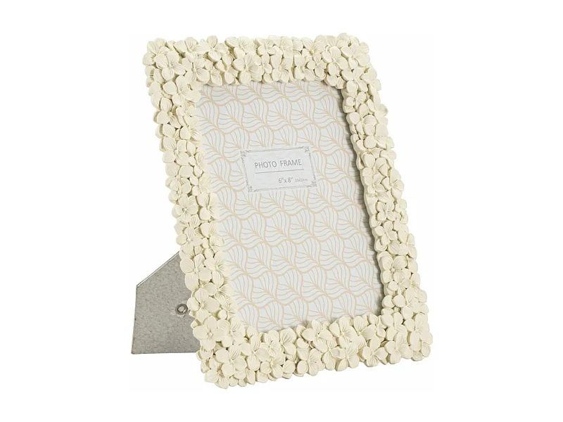 Cornice in resina beige con fiorellini cm 21,5x2x26,5