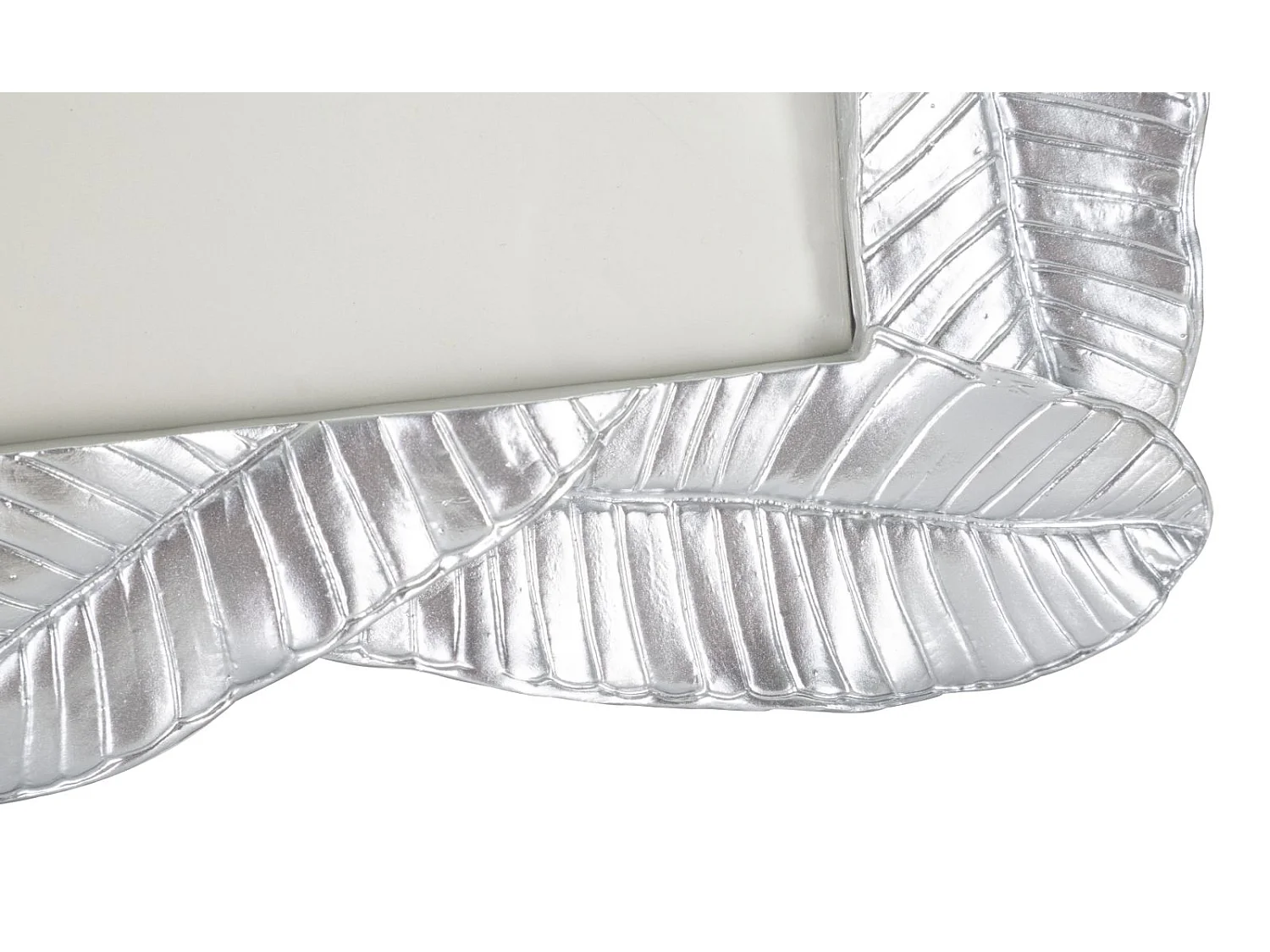 Cadre Photo Déco Feuilles de Laurier "Lefy" 15x20cm Argent