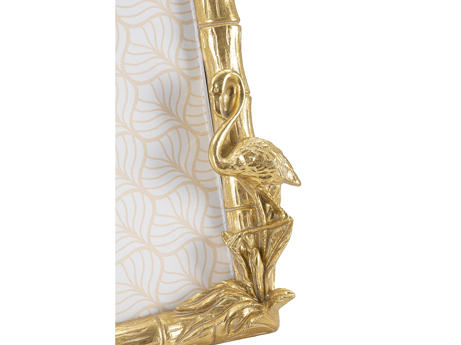 Cornice in resina dorata con palma cm 25x2,8x21