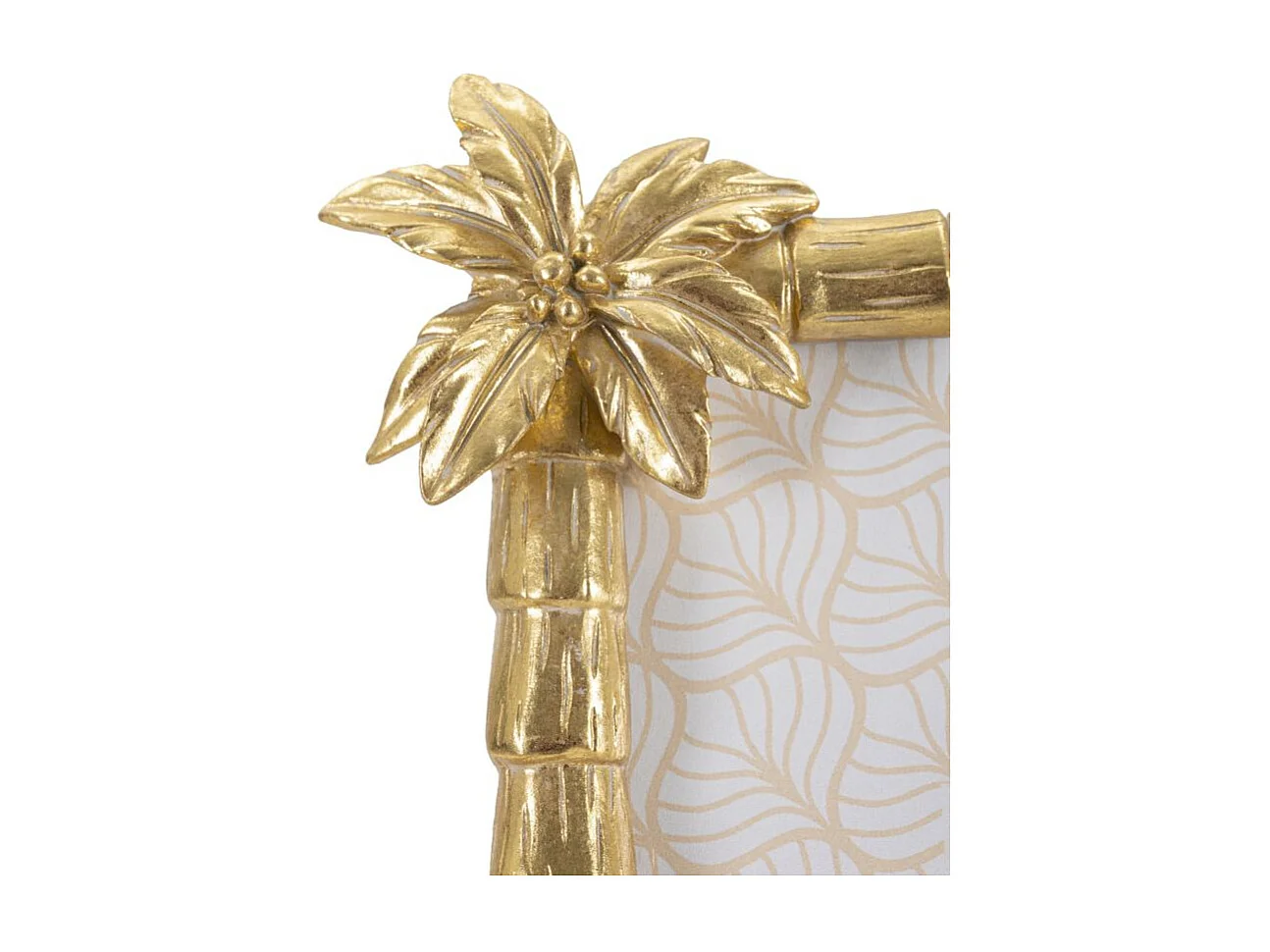 Cadre Photo Déco Palmier "Flamant Roe" 15x20cm Or