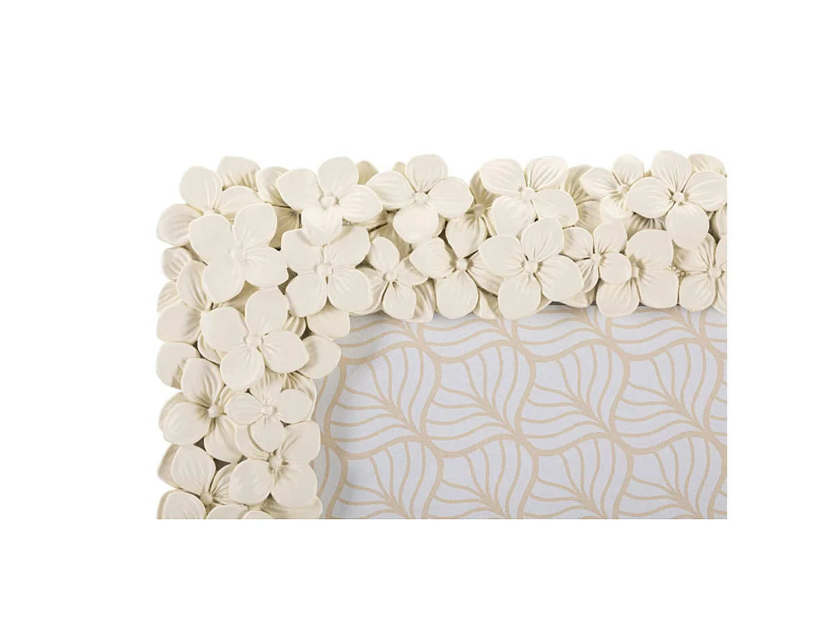 Beige harslijst met kleine bloemen, 26,5x2x31,5 cm