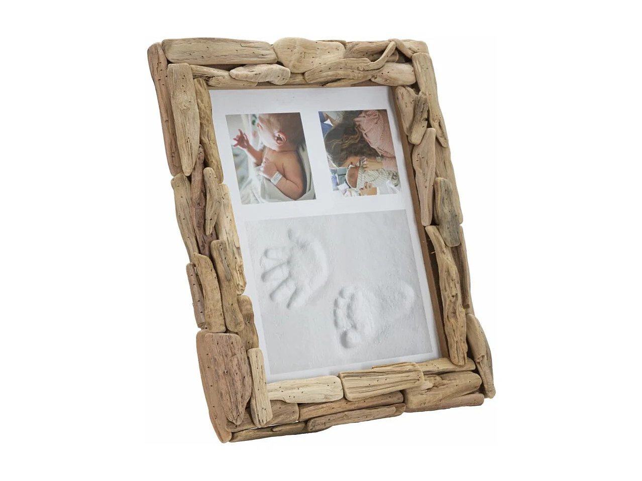 Cadre Photo Déco en Bois "Nature" 20x25cm Naturel